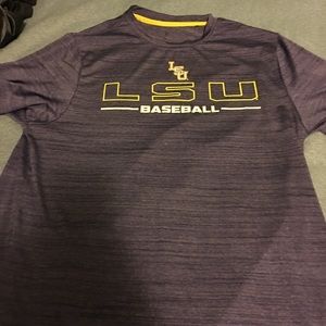 LSU BASEBALL DRI-FIT TEE. SIZE LARGE